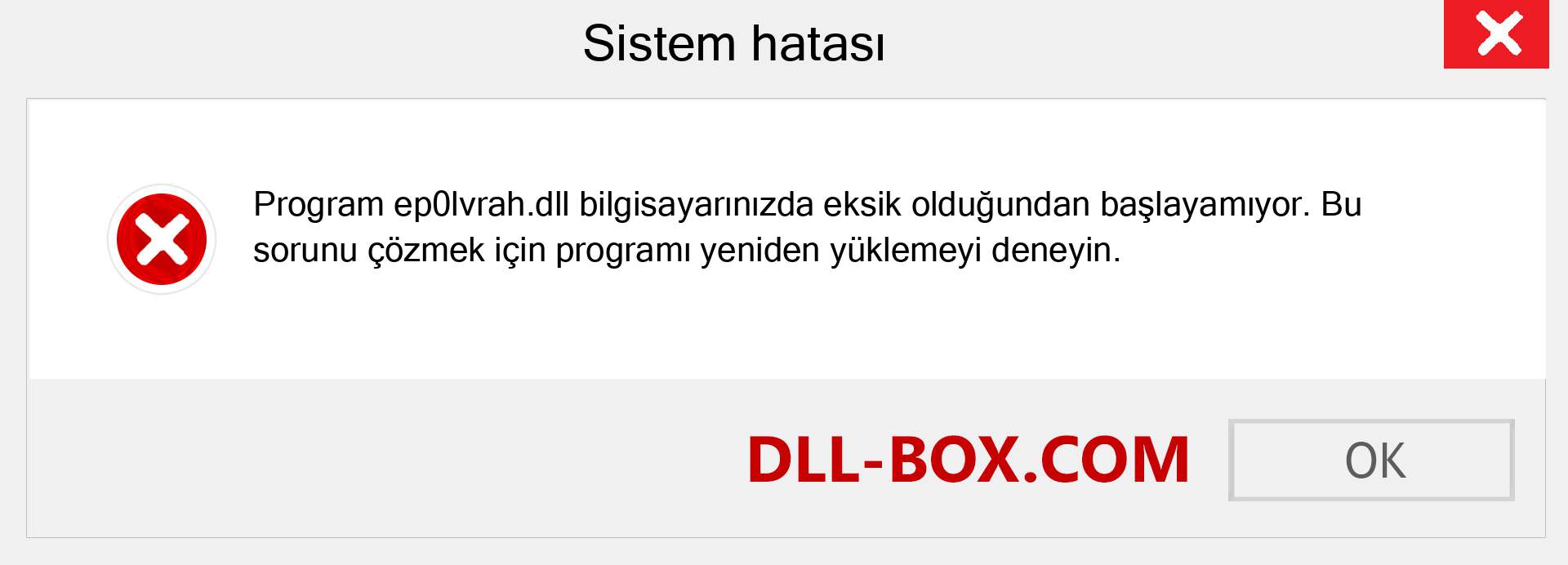 ep0lvrah.dll dosyası eksik mi? Windows 7, 8, 10 için İndirin - Windows'ta ep0lvrah dll Eksik Hatasını Düzeltin, fotoğraflar, resimler